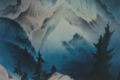 38 Haargaßberg Aquarell 1955