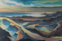 46 Sonnenuntergang am Meer Aquarell 1962