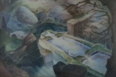 47 Fliessender Brunnen Aquarell 1967