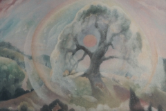 48 Blütenbaum bei Sonnenaufgang Öl 1977