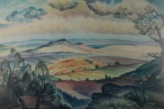 53 Schwäbische Alb Aquarell 1947