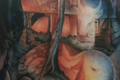 67 Backofen im Edertal Aquarell