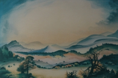 52 Der Rimberg Aquarell 1947